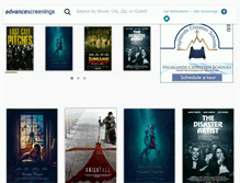 Tablet Screenshot of advancescreenings.com